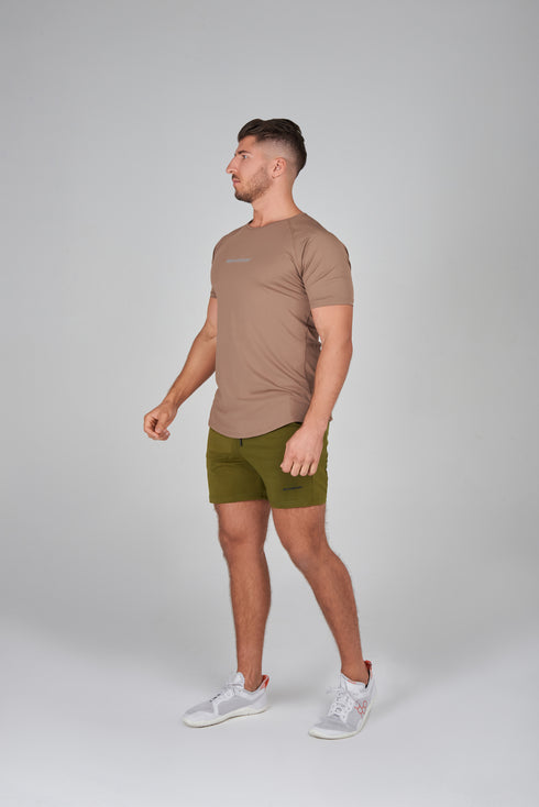 0125. Flex Pro T-Shirt / Pale Brown